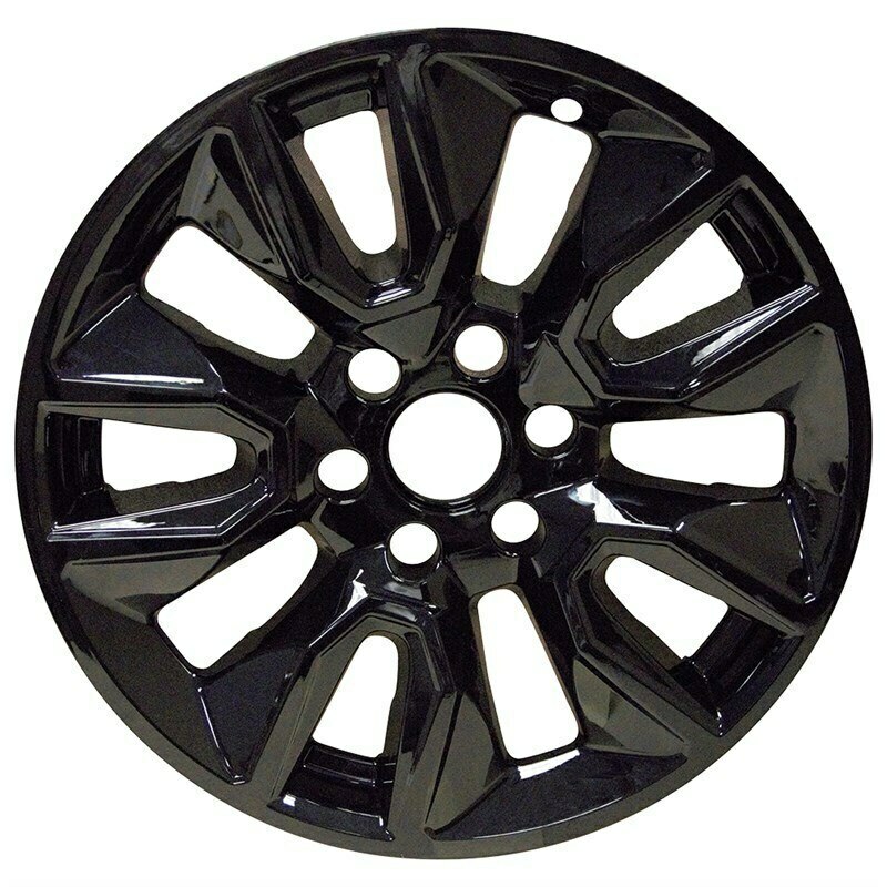 WheelCoversCom Chevrolet Suburban Tahoe Silverado 1500 Black Wheel Skins Hubcaps Wheel Covers 20 5915 5916 2019 2020 2021 SET OF 4